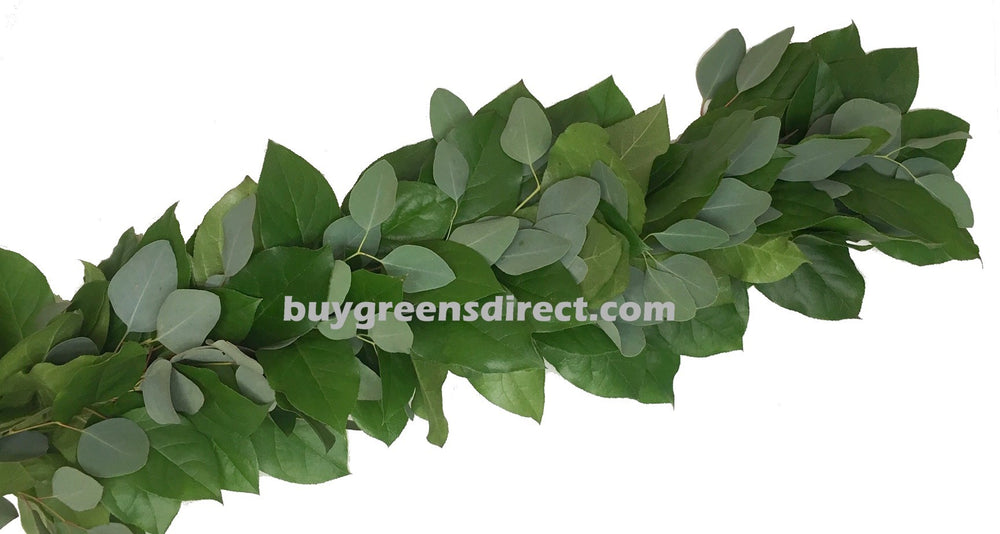 25' FRESH Salal & Eucalyptus Garland